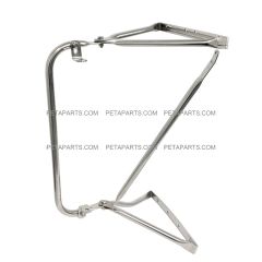 Stainless Steel Door Mirror Bracket - Driver Side ( Fit: 1991 - 2005 Freightliner FL50 60 70 80 106 1987 - 2005 Freightliner FL112 )