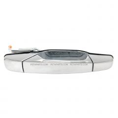 Exterior Door Handle Chrome - Passenger Side Rear ( Fits: 07-13 Chevrolet Silverado 1500 2500HD 3500HD Suburban 1500 2500 Tahoe Avalanche GMC Sierra 1500 2500HD 3500HD Yukon XL1500 XL2500 Escalade )