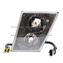 Dual Double Bulb Fog Lamp - Driver Side (Fit: 2003 - 2015 Volvo VNL VN VNM Truck)