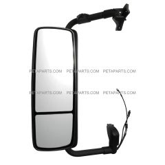 Door Mirror Power Heated Chrome With Arm - Driver Side (Fit: 2008- 2022 Volvo VNL 670, VNL 780, VNL 630, VNL 730 , VNL 860, 2008- 2013 VNM 200 , VNM 430, VNM 630 , VNX 300 Trucks)
