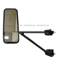 Door Mirror Power Heated Black with Arm Assembled - Driver Side (Fits: Kenworth T660 T600 T370 T270 T800 Trucks)