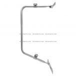 Door Mirror Mounting Bracket Arm & Plates Stainless Steel ( Compatible with Mack DM600 800 65-05 U600 65-00 DM400 885SX 65-88 DM609 66-78 DM 897SX 75-85 DMM600 72-02)