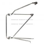 Stainless - Door Mirror Bracket Arm CAB MOUNT - Driver Side ( Fits: 1988-2010 Freightliner CLASSIC XL FLA FLB FLD112 FLD112SD FLD120 FLD120 CLASSIC FLD120SD )