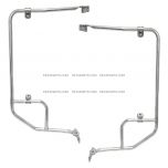 Door Mirror Mounting Bracket Arm Stainless Steel - Driver & Passenger side ( Compatible with CHEVROLET T6500 T7500 T8500 GMC T6500 T7500 T8500 ISUZU FRR FSS FTR FVR FXR 1997-2010 )