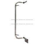 Door Mirror Bracket with Mounting Angles Stainless (Fits: 1987-2012 Peterbilt 320 1963-2003 Kenworth K100 K200 K300)
