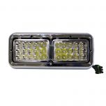 LED Headlight with Bezel - Passenger Side (Fit: Kenworth T400 T600 T800 W900B W900L Classic 120/132, Peterbilt 378 379 & Western Star 4900 Trucks)