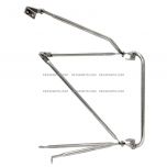 Stainless - Door Mirror Bracket Arm CAB MOUNT - Passenger Side ( Fits: 1988-2010 Freightliner CLASSIC XL FLA FLB FLD112 FLD112SD FLD120 FLD120 CLASSIC FLD120SD )