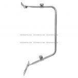 Door Mirror Mounting Bracket Arm & Plates Stainless Steel - Passenger Side ( Compatible with Mack DM600 800 65-05 U600 65-00 65-88 DM400 885SX 65-78 DM609 DM 897SX 75-85 DMM600 72-02 )